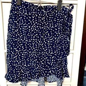 JCrew | JCrew Mercantile | Navy Wrap Skirt